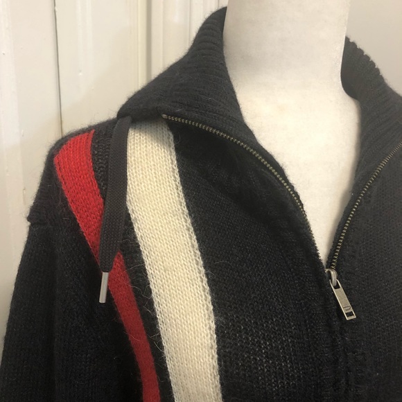 Diesel alpaca wool mix knit sweater cardigan size large - Picture 2 of 7